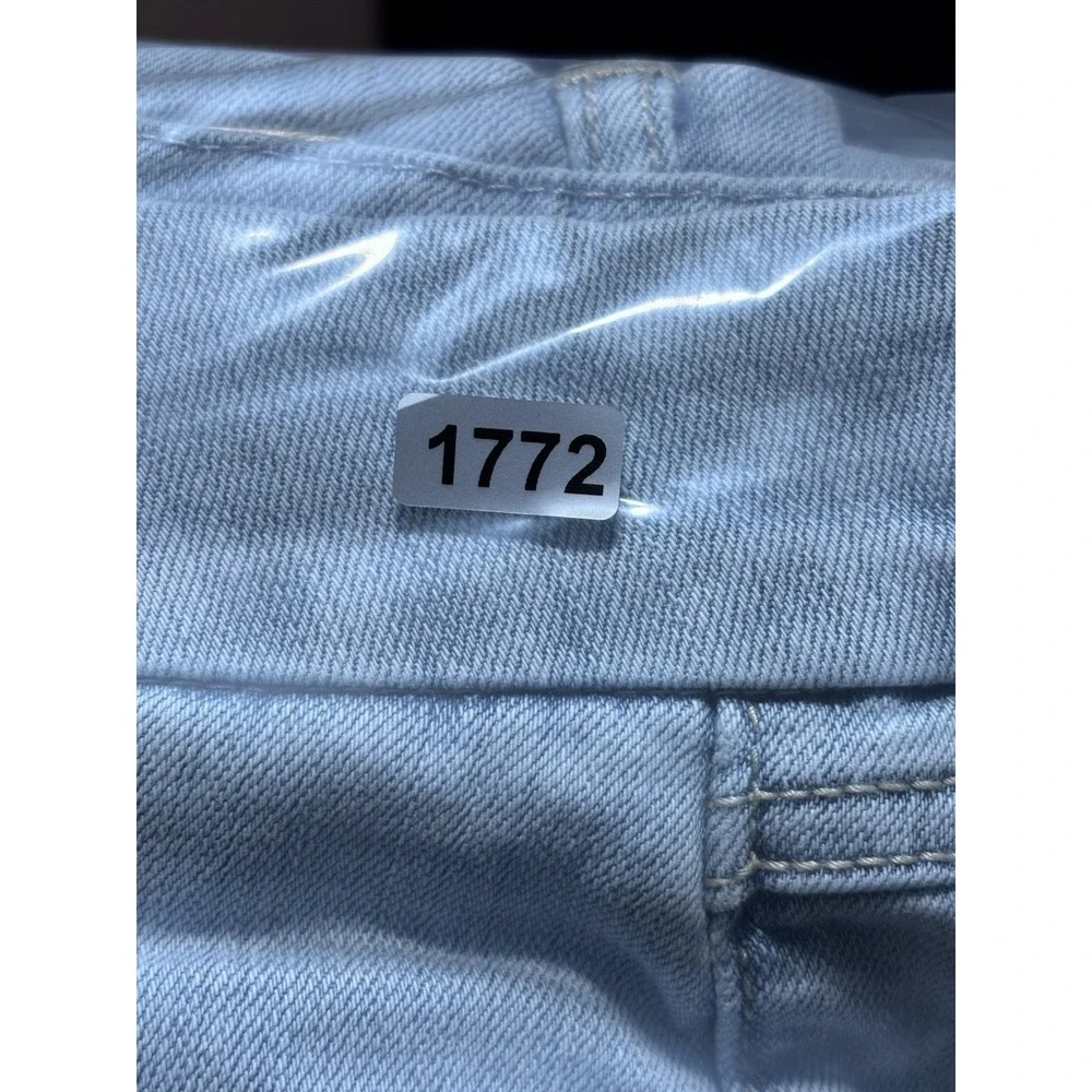Seven 7‎ Jeans Womens Blue Tummyless High Rise Skinny Distressed Jeans Size 14
